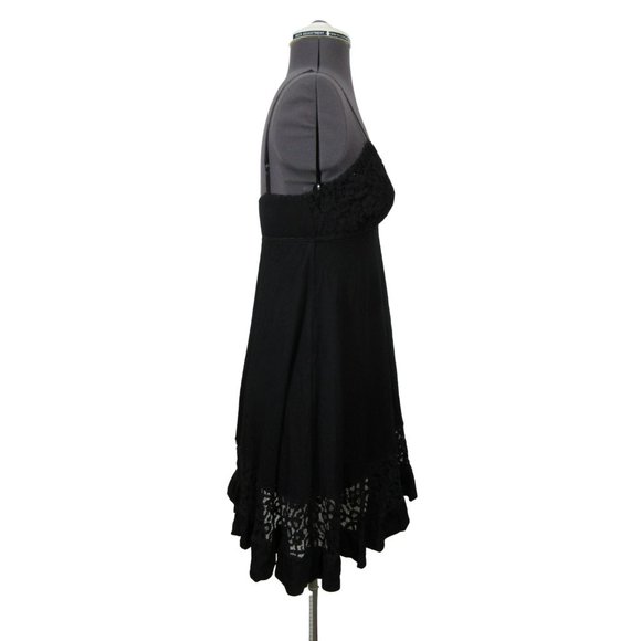 Wendy Glez black lace triangle chemise negligee - Picture 4 of 12